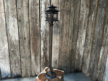 Load image into Gallery viewer, Large Cast Iron Oriental Garden Lantern on Stand Decoration