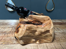 Load image into Gallery viewer, Large Unique Polished Natural Wood Wine Rack/Stand