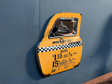 Load image into Gallery viewer, Large Metal Vintage NYC Taxi Door Mirror (PRE-ORDER NOW BACK IN STOCK 5-6 WEEKS)