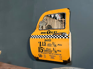 Large Metal Vintage NYC Taxi Door Mirror (PRE-ORDER NOW BACK IN STOCK 5-6 WEEKS)