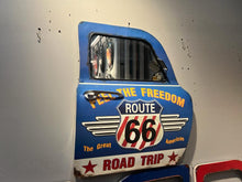 Load image into Gallery viewer, Large Vintage Metal Route 66 Car Door Mirror (PRE-ORDER NOW BACK IN STOCK 5-6 WEEKS)