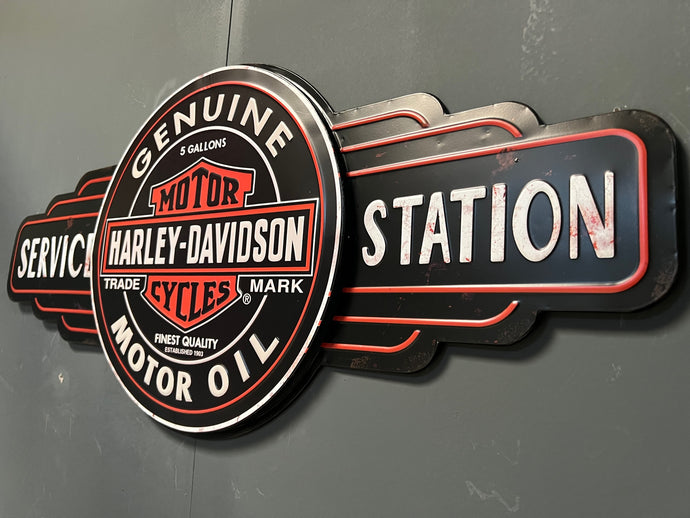 Large Harley Davidson Wall Sign (PRE-ORDER NOW BACK IN STOCK 5-6 WEEKS)