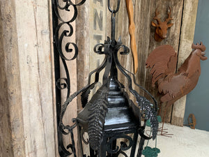 Huge Heavy Iron Egyptian Outdoor Hanging Lantern