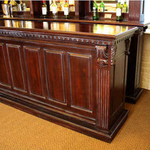 Load image into Gallery viewer, 5.2m Period Mahogany Front Counter &amp; Mirrored Back Bar