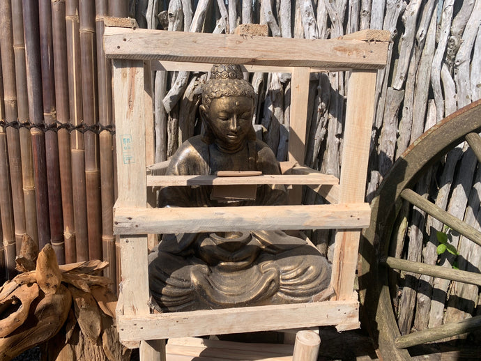 Sitting Buddha Statue in Bronze (PRE ORDER NOW BACK IN STOCK IN 4 WEEKS!)