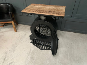 Heavy Metal Steam Engine Bar Counter, Wine Rack & Glass Holder (PRE-ORDER NOW BACK IN STOCK 4 WEEKS)