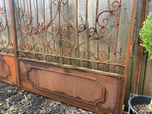 Load image into Gallery viewer, Exceptional Pair of Ornate Solid Iron Gates