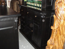 Load image into Gallery viewer, 1.5m Black Home Bar - Front Counter &amp; Mirrored Back Bar
