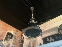 Load image into Gallery viewer, Huge Industrial Nickel Hanging Light on Chain