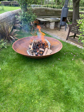 Load image into Gallery viewer, Contemporary Rustic Fire Pit/Log Burner/Patio Heater - 1.5m