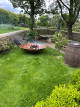 Load image into Gallery viewer, Contemporary Rustic Fire Pit/Log Burner/Patio Heater - 1.5m