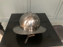 Load image into Gallery viewer, Steel Medieval Kettle Helmet
