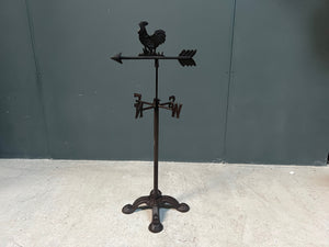 Cast Iron Outdoor Weather Vane on Stand