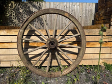 Load image into Gallery viewer, Old Antique Hungarian Wagon Wheel
