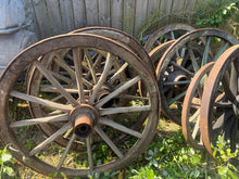 Load image into Gallery viewer, Old Antique Hungarian Wagon Wheel