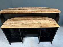 Load image into Gallery viewer, Brand New Rustic Vintage Metal Home Bar with Working Lights