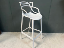 Load image into Gallery viewer, Philippe Starck Inspired White Bar Stool