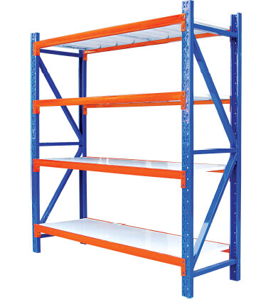 Industrial Racking with White Shelves
