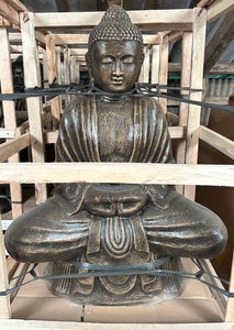 Sitting Buddha Statue in Bronze (PRE ORDER NOW - BACK IN STOCK 8 WEEKS)