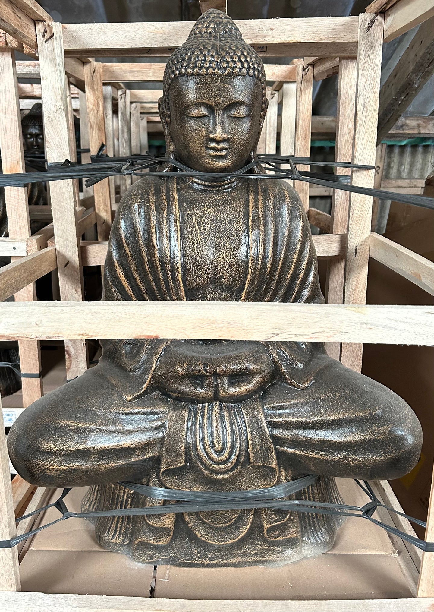 Sitting Buddha Statue in Bronze (PRE ORDER NOW - BACK IN STOCK 8 WEEKS)