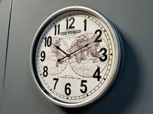 Load image into Gallery viewer, Large Vintage Colton&#39;s Map of The World Wall Clock