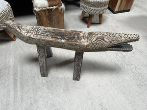 Highly Detailed Oriental Crocodile Bench
