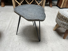 Load image into Gallery viewer, Highly Unique Real Stone Table Top on a Metal Industrial Base