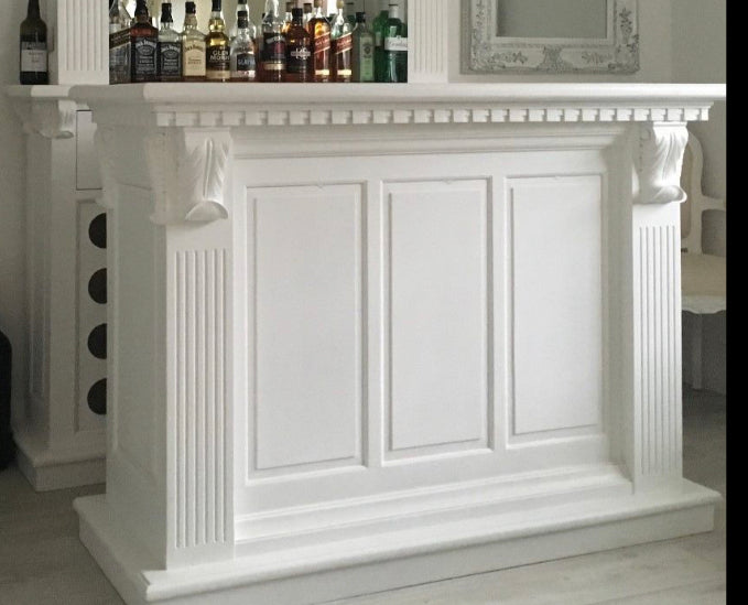 Home Bar Front Counter 1.5m (White)