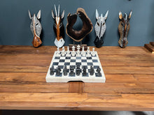 Load image into Gallery viewer, Heavy Hand Carved Solid Marble Chess Set
