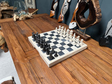 Load image into Gallery viewer, Heavy Hand Carved Solid Marble Chess Set