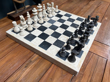 Load image into Gallery viewer, Heavy Hand Carved Solid Marble Chess Set