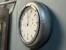 Load image into Gallery viewer, Vintage Silver Industrial Style Geneva Chronograph Wall Clock