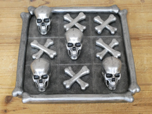 Load image into Gallery viewer, Skull and Cross Bone Noughts and Crosses Game Set