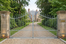 Load image into Gallery viewer, Galvanised Oxford Driveway Gates 3.6m BLACK FRIDAY 10 % OFF ENDS 30TH NOV 26