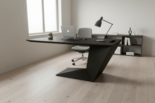 Load image into Gallery viewer, Unique Prismatic Home Office Desk in Black - French Designer Style