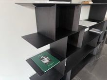 Load image into Gallery viewer, Large Black Shelving Unit 220cm – Renzo Style Contemporary Designer Display Unit