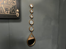 Load image into Gallery viewer, Large Decorative Gold Tear Drop Mirror