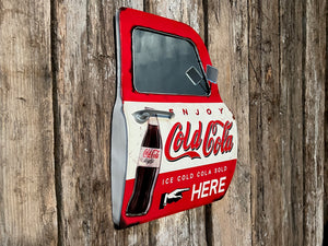 Large Metal Vintage Coca Cola Car Door Mirror