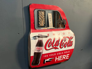 Large Metal Vintage Coca Cola Car Door Mirror