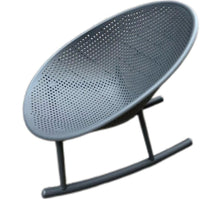 Load image into Gallery viewer, Outdoor Grey Egg Rocking Chair