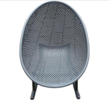 Load image into Gallery viewer, Outdoor Grey Egg Rocking Chair