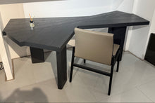 Load image into Gallery viewer, Italian Designer Style Asymmetrical Black Wood Home Office Desk