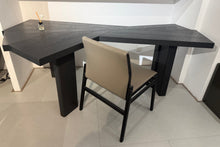 Load image into Gallery viewer, Italian Designer Style Asymmetrical Black Wood Home Office Desk
