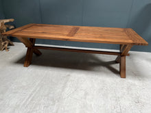 Load image into Gallery viewer, huge-240cm-recycled-teak-dining-table-wood-furniture-kitchen-design-unique-character-solid-wood-john-cowell-ltd