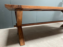 Load image into Gallery viewer, huge-240cm-recycled-teak-dining-table-wood-furniture-kitchen-design-unique-character-solid-wood-john-cowell-ltd