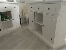 Load image into Gallery viewer, 1.5m White Home Bar - Front Counter &amp; Bevelled Mirrored Back Bar