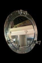 Load image into Gallery viewer, Massive 70cm Nickel Port Hole Mirror