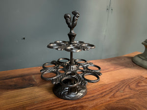 Cast Iron Ornate Egg Holder