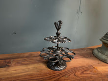 Load image into Gallery viewer, Cast Iron Ornate Egg Holder