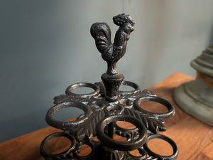 Cast Iron Ornate Egg Holder